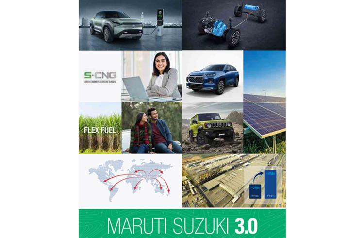 Maruti Suzuki kicks off Vision 3.0 to produce between 1.2 to 1.5 million electrified vehicles by FY31