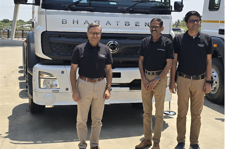Satyakam Arya – Managing Director and CEO, Daimler India Commercial Vehicles, Sreeram Venkateswaran, President and Chief Business Officer (domestic sales and customer service), Pradeep Kumar Thimmayan