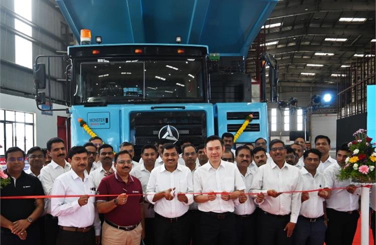 Sany India unveils SKT105E, a locally manufactured electric truck for open cast mining