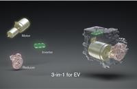 The 3-in-1 powertrain prototype, which modularises the motor, inverter and reducer, is planned for use in EVs.