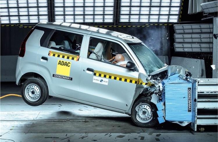 Maruti Suzuki Wagon R recieves 1 star in 2023 Global NCAP crash test