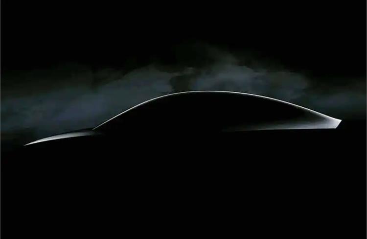 Tesla showed the silhouette of its next model at its 2023 annual shareholder meeting.