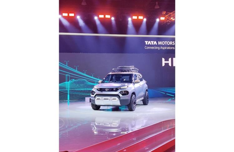 Tata Motors showcases the HBX UV Concept. This close-to-production concept will be the smallest SUV yet for the carmaker.