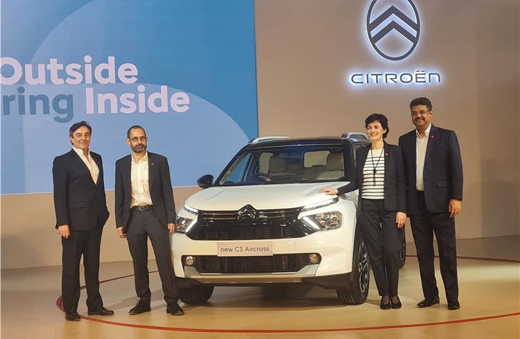 Citroen India unveils locally-developed C3 Aircross mid-size SUV with 90 percent localisation