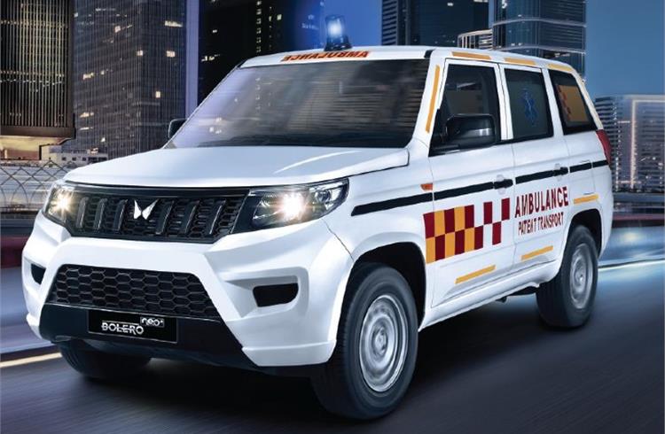 Mahindra & Mahindra launches Bolero Neo+ Ambulance at Rs 13.99 lakh