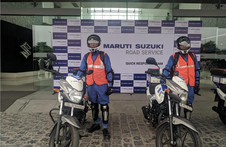 Maruti Suzuki launches bike-based quick response team
