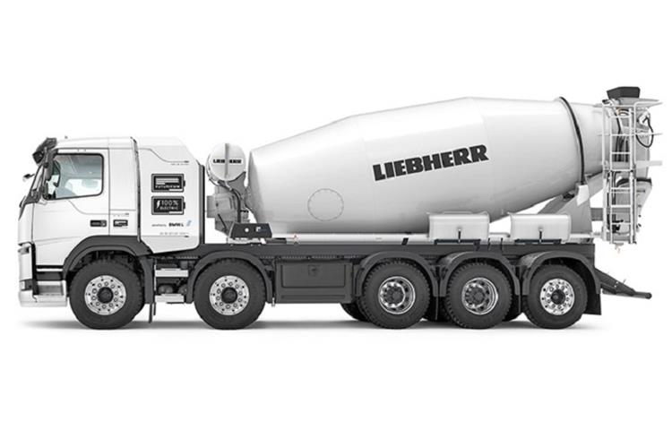 Liebherr showcases first full-electric truck mixers