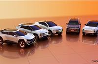 The five new electric SUVs are based on the modular INGLO platform, using Volkswagen MEB platform components