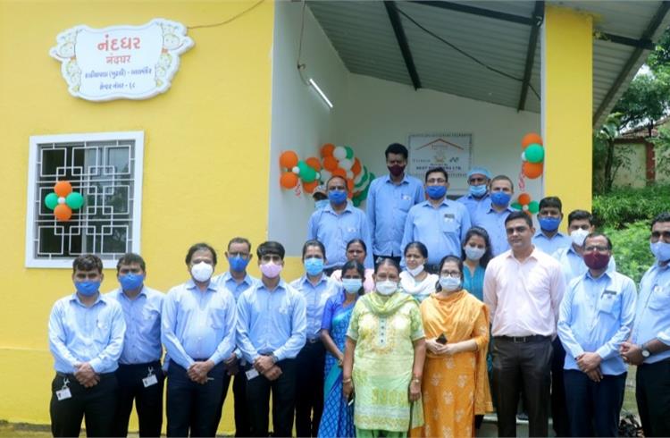 Employees of Celanese in India at a CSR event