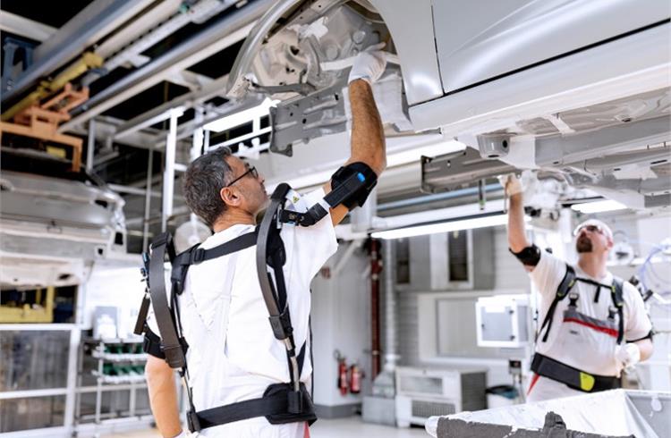 Audi tests exoskeletons to boost employee ergonomics in plant