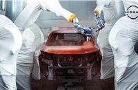 Craftsmanship joins forces with robots at Nissan for two-tone painting