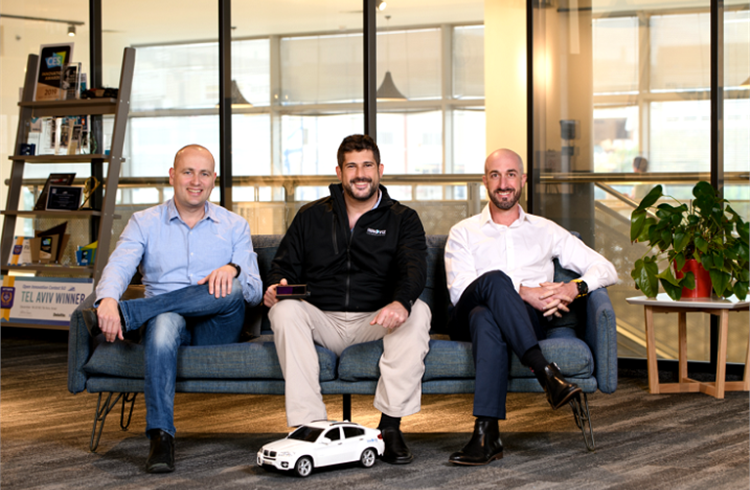 Innoviz Technologies' founding team, which includes CEO Omer Keilaf; CBO, Oren Rosenzweig and Chief R&D Officer Oren Buskila.