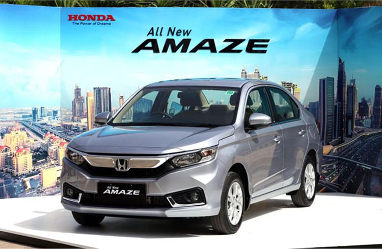 New Honda Amaze crosses 50,000 sales, total volume surpasses 300,000 milestone