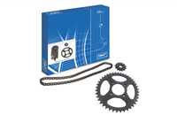 SKF chain and sprockets for two-wheeler.