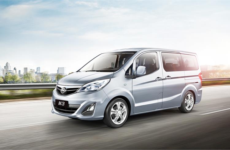 The full-electric T3 MPV takes 90 minutes for a full charge using DC charging equipment but can also take standard AC chargers. Once fully charged, both MPV and Minivan models can travel up to 300km.