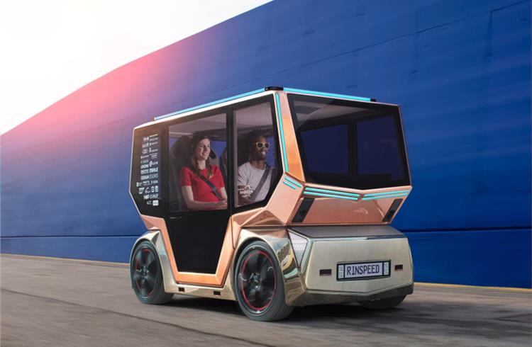 Self-driving Rinspeed concept could streamline urban transport