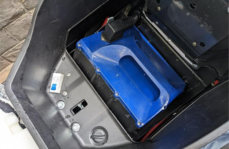 Under-seat battery placement takes away much of the 40-litre boot space.