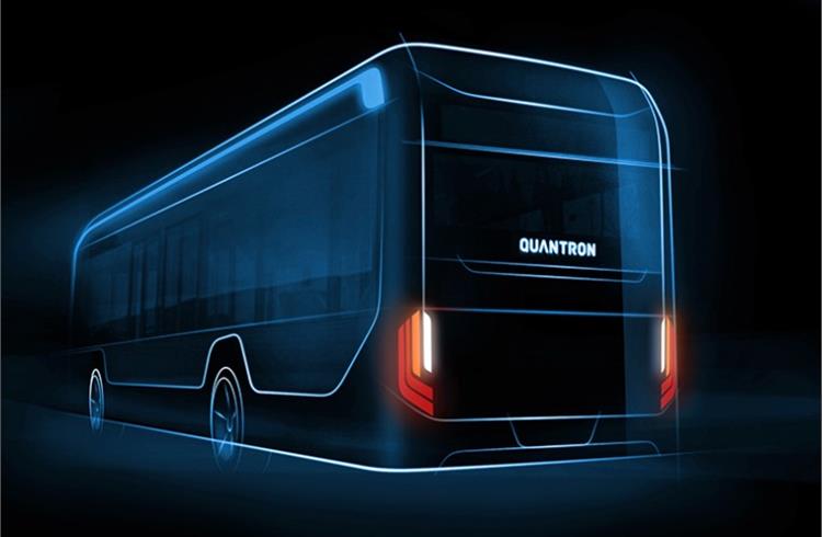 Quantron reveals electric 12-metre bus