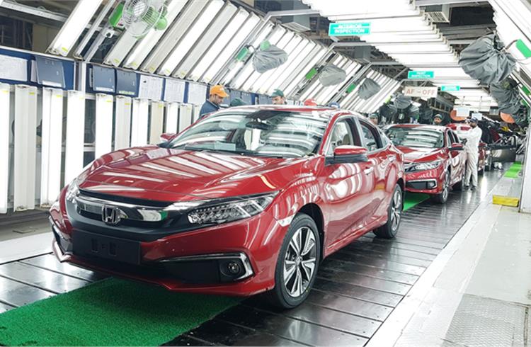 Honda begins production of new Civic in India