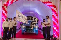 Tata Motors’ four-millionth passenger vehicle – a Nexon EV – flagged off from its manufacturing plant in Pune.