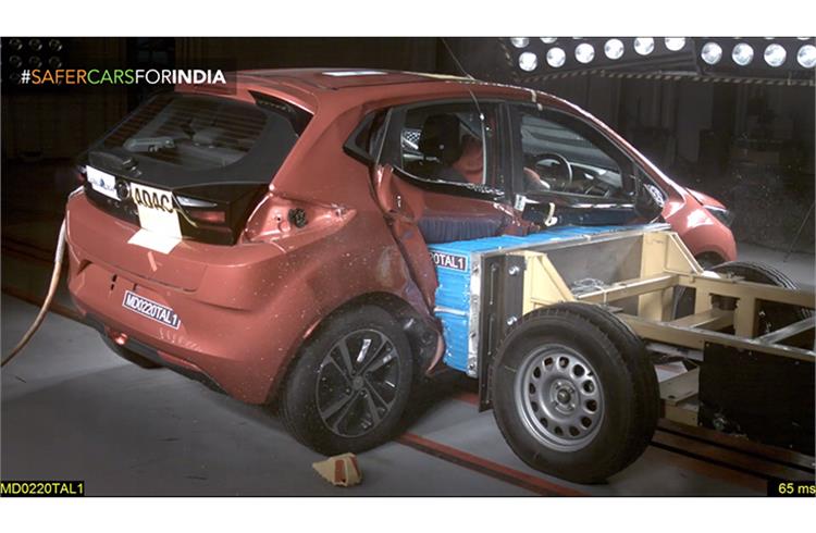 Tata Altroz aces Global NCAP crash test with a five-star rating