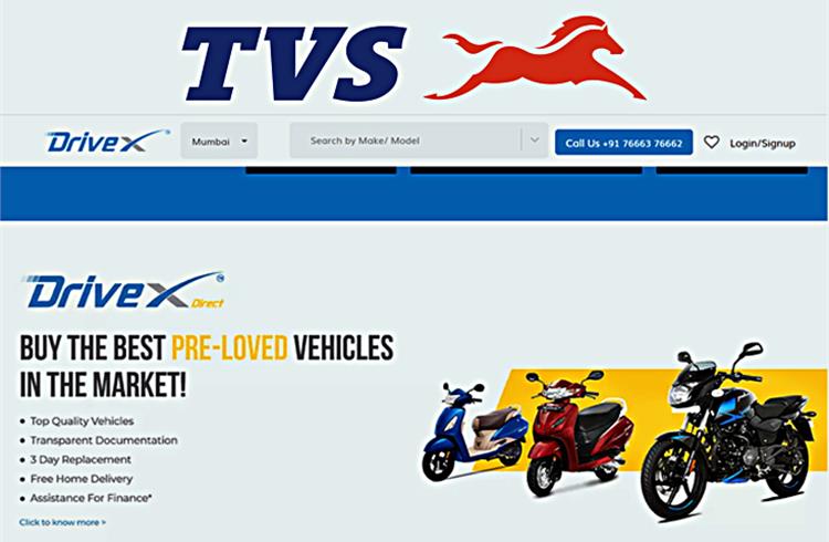 TVS’ investment will enable DriveX to further scale up offerings in India’s pre-owned two-wheeler market, which is witnessing a structural shift from the unorganised to the organised sector.