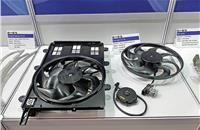 Fan parts, used for engine cooling in passenger cars, offer low levels of noise and vibration.
