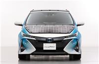 By enhancing solar battery panel's efficiency and expanding its onboard area, Toyota has achieved a rated power generation output of 860 W, 4.8-times higher than solar charging system-equipped Prius.