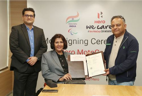 Hero MotoCorp partners Paralympic Committee of India