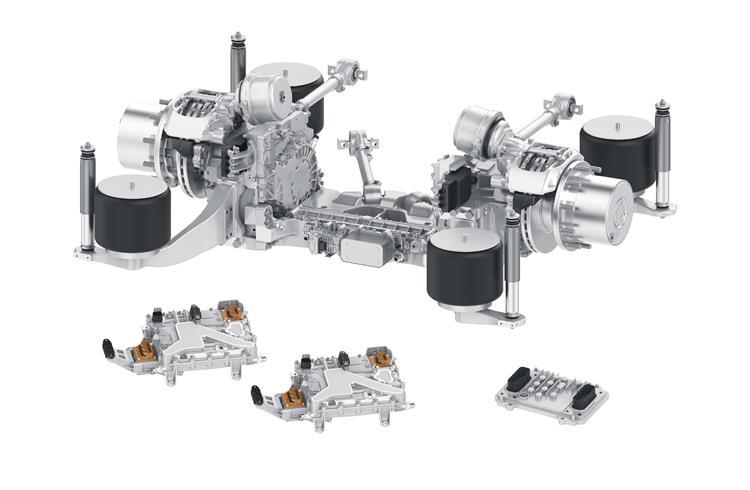 Global debut for ZF’s AxTrax 2 LF low-floor electric axle at Busworld