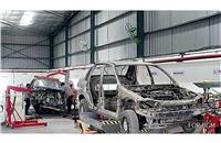 A couple of cars get the scrappage treatment at the CERO plant in Greater Noida. Scrapping of old vehicles leads to recovery of many metals, especially steel which makes up 65-70 percent of a vehicle.