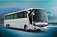 A Mercedes-Benz coach produced at the Chennai plant by Daimler India Commercial Vehicles. 