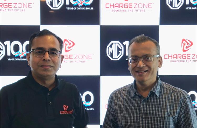 MG Motor India partners with Charge Zone to bolster EV charging infrastructure