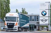 BMW Group Logistik tests electric semi-trailer, sees 48% savings over diesel trucks