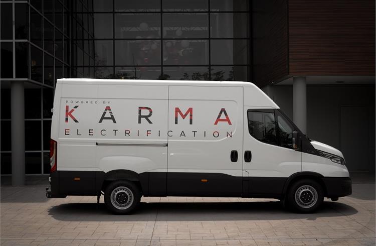 Karma Automotive showcases extended range E-Flex platform for CV applications