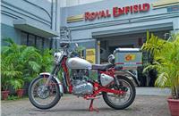 Doorstep service in a time of social distancing: Service on Wheels is a fleet of mobile service-ready motorcycles from Royal Enfield.