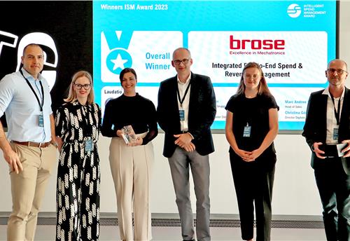 Brose wins SAP and Roland Berger award for digitisation in procurement