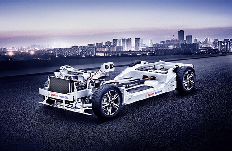 ​The technical foundation for the collaboration is the rolling chassis, which Benteler and Bosch have been developing since last year. It is based on the Benteler Electric Drive System (BEDS).
