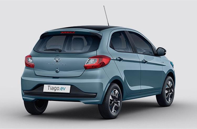 Tata’s first electric hatchback gets rain-sensing wipers, auto headlamps, electric ORVMs with auto fold, push-button start / stop and also a puncture repair kit.