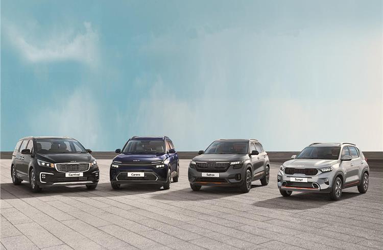 Kia India introduces refreshed RDE-compliant vehicle lineup in Seltos, Sonet, Carens