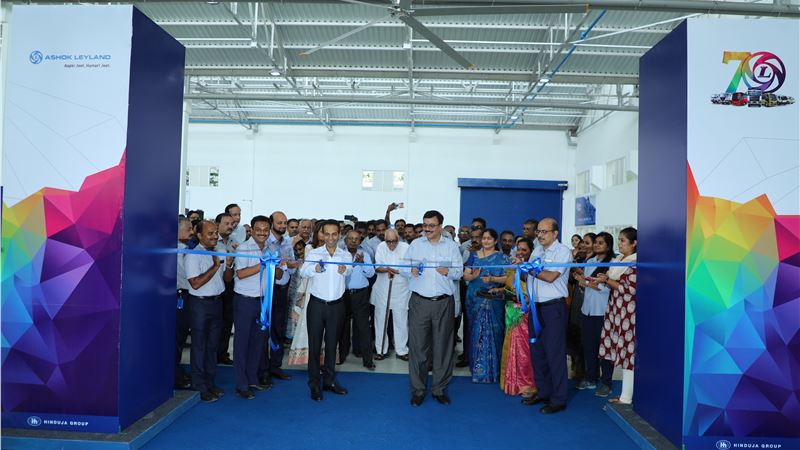  Ashok Leyland opens new EV facility in Ennore on its 70th anniversary