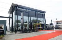 The Mercedes-Benz Sundaram Motors dealership in Chennai is spread across 72,000 square feet. It has a 6-car display and 63 service bays that can service up to 15,000 cars a year.
