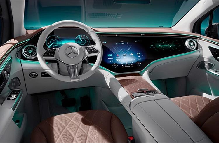 Mercedes-Benz reveals interior of upcoming EQE electric SUV