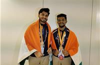 N Akhilesh and S N Karthik Gowda, who have been trained at the Toyota Technical Training Institute, won the bronze medal in Mechatronics Skills at the WorldSkills Competition held in Germany.