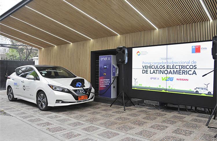 Nissan introduces Latin America’s first bidirectional EV charger