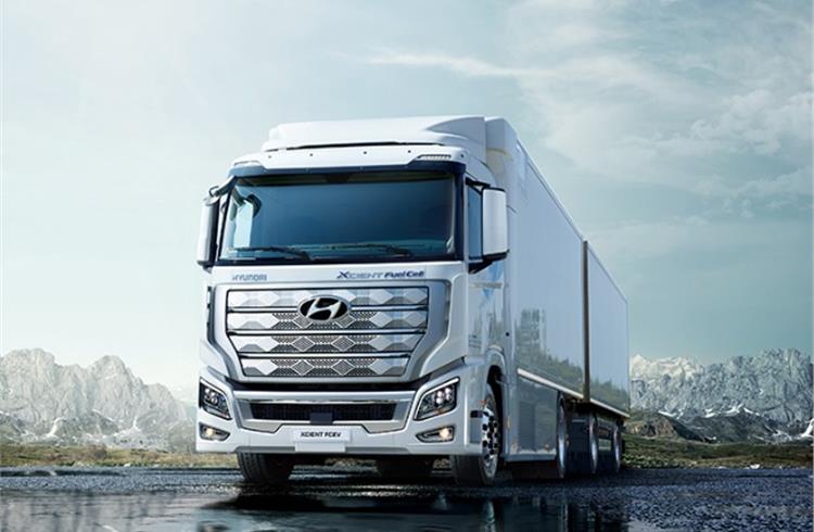 Hyundai is to ship a total of 50 Xcient Fuel Cells to Switzerland this year, with handover to commercial fleet customers starting in September.