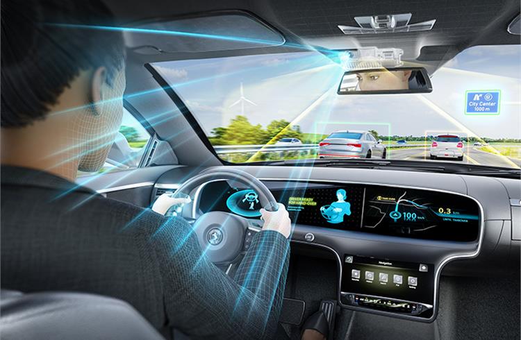 Combined front and interior camera promises safer automated driving