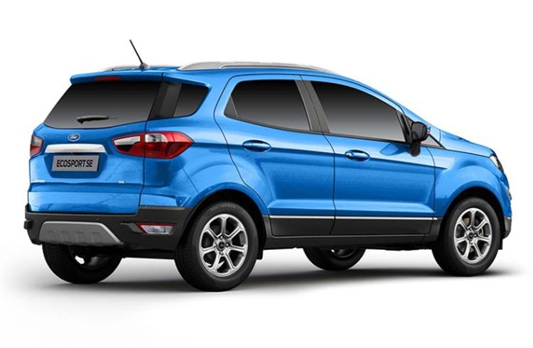 With the absence of the spare wheel, the EcoSport SE now comes with a TPMS and a quick puncture-repair tool kit