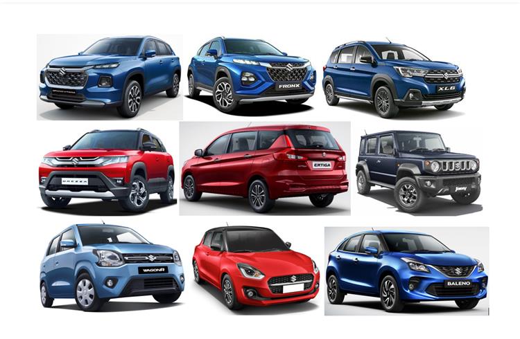 Maruti Suzuki sells 166,802 cars, SUVs and MPVs in January, UV share of PVs at 36%