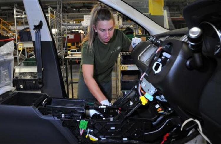 A night in the Jaguar Land Rover plant at Halewood